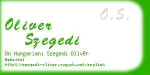 oliver szegedi business card